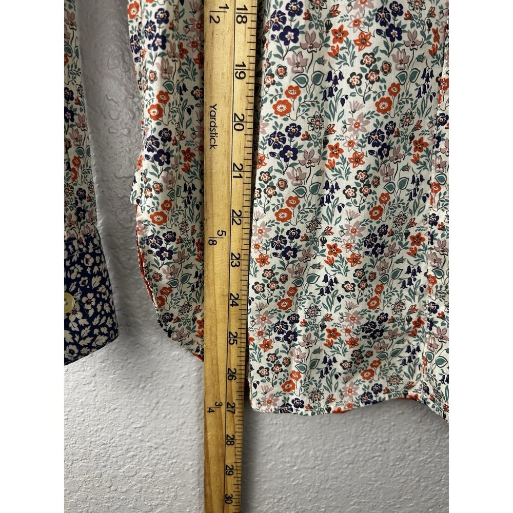 Paul Smith Floral Button Up Blouse Colorful Classic Silk Blend Italian Size 38 - Picture 6 of 10